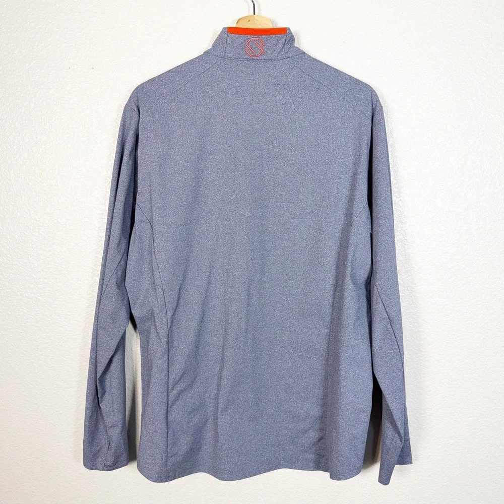 Stellar‎ Equipment The Ultralight Mid T Neck 1/2 Zip Pullover Size L Blue